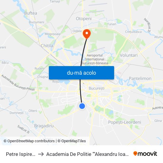 Harta de Petre Ispirescu către Academia De Politie ""Alexandru Ioan Cuza""