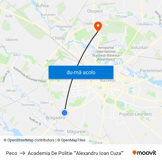 Harta de Peco către Academia De Politie ""Alexandru Ioan Cuza""