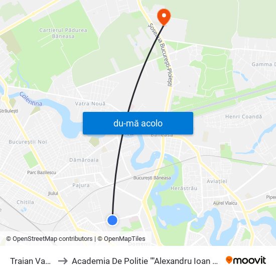 Harta de Traian Vasile către Academia De Politie ""Alexandru Ioan Cuza""