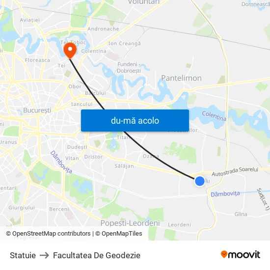 Harta de Statuie către Facultatea De Geodezie