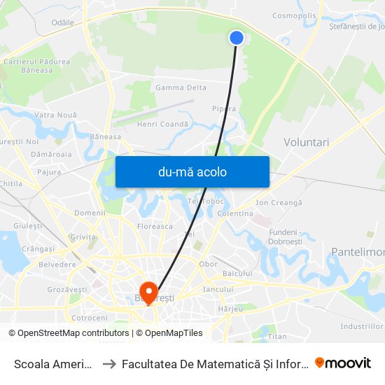 Harta de Scoala Americana către Facultatea De Matematică Și Informatică