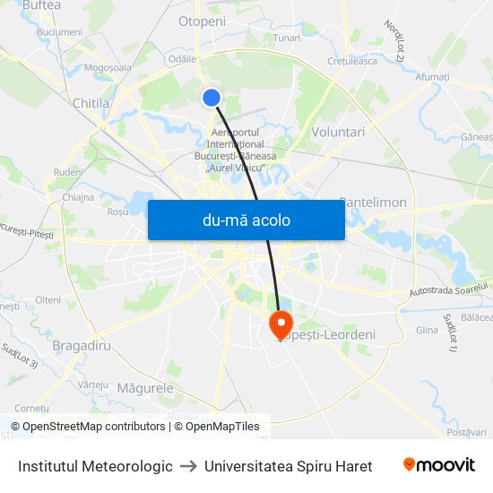 Harta de Institutul Meteorologic către Universitatea Spiru Haret