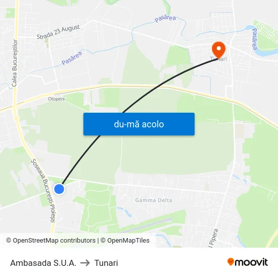 Harta de Ambasada S.U.A. către Tunari