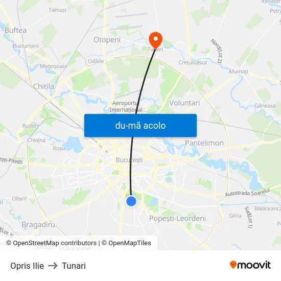 Harta de Opris Ilie către Tunari