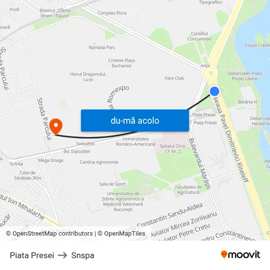 Harta de Piata Presei către Snspa