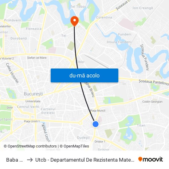 Harta de Baba Novac către Utcb - Departamentul De Rezistenta Materialelor, Poduri Si Tuneluri