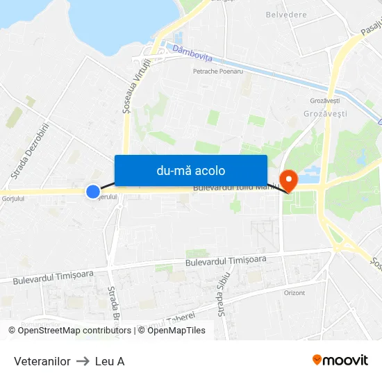 Harta de Veteranilor către Leu A