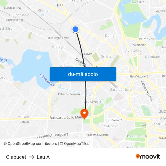 Harta de Clabucet către Leu A