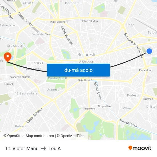 Harta de Lt. Victor Manu către Leu A