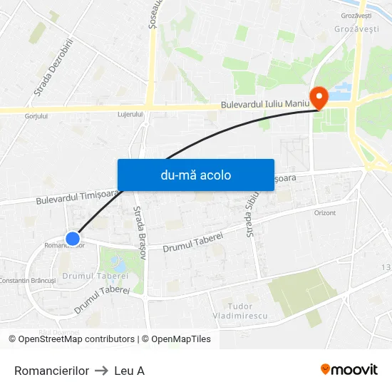 Harta de Romancierilor către Leu A