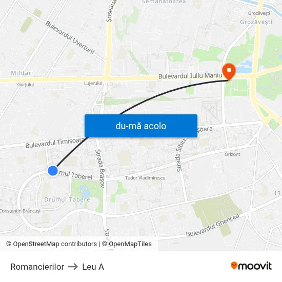 Harta de Romancierilor către Leu A