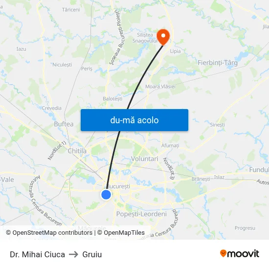 Harta de Dr. Mihai Ciuca către Gruiu