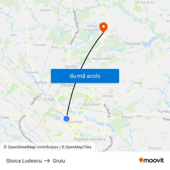 Harta de Stoica Ludescu către Gruiu