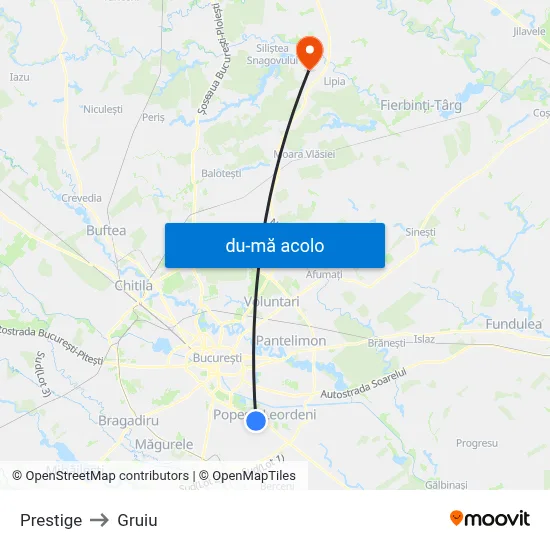 Harta de Prestige către Gruiu