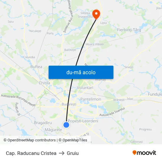 Harta de Cap. Raducanu Cristea către Gruiu