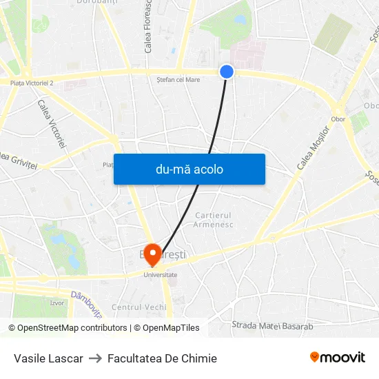 Harta de Vasile Lascar către Facultatea De Chimie