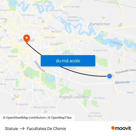 Harta de Statuie către Facultatea De Chimie