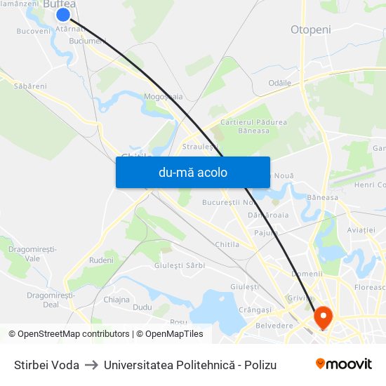 Harta de Stirbei Voda către Universitatea Politehnică - Polizu