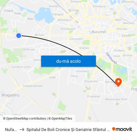 Harta de Nufarul către Spitalul De Boli Cronice Și Geriatrie Sfântul Luca