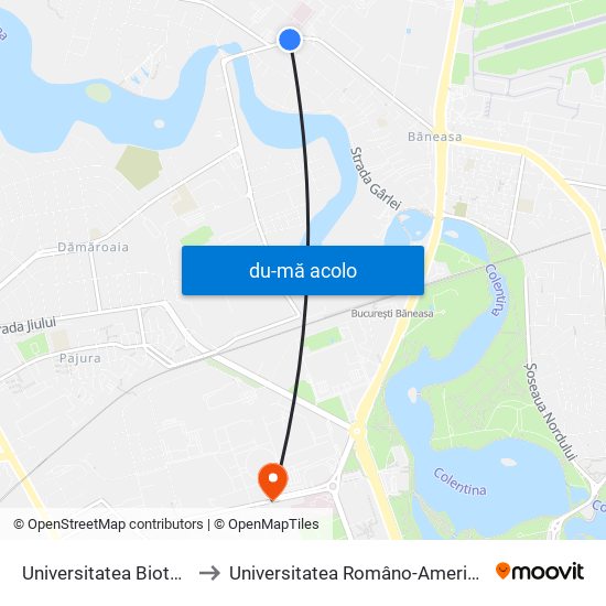 Harta de Universitatea Bioterra către Universitatea Româno-Americană