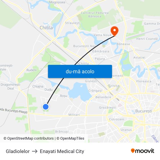 Harta de Gladiolelor către Enayati Medical City