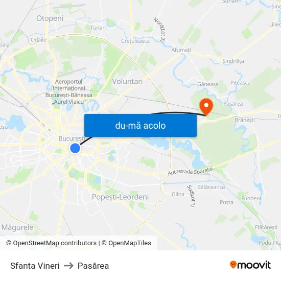 Harta de Sfanta Vineri către Pasărea