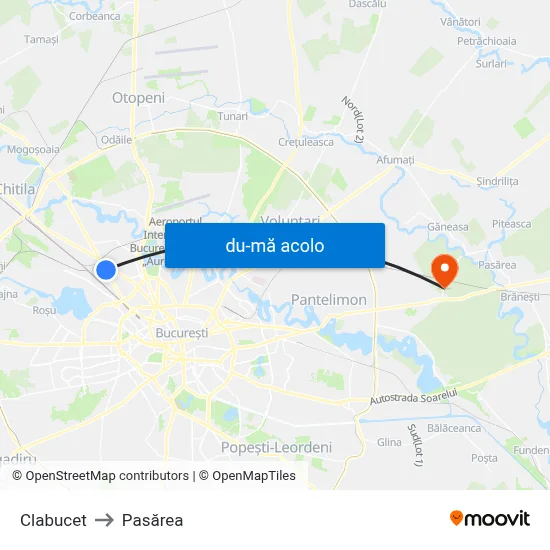 Harta de Clabucet către Pasărea