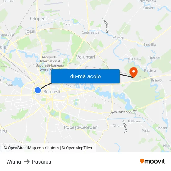 Harta de Witing către Pasărea