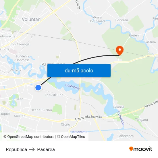 Harta de Republica către Pasărea