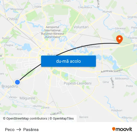 Harta de Peco către Pasărea