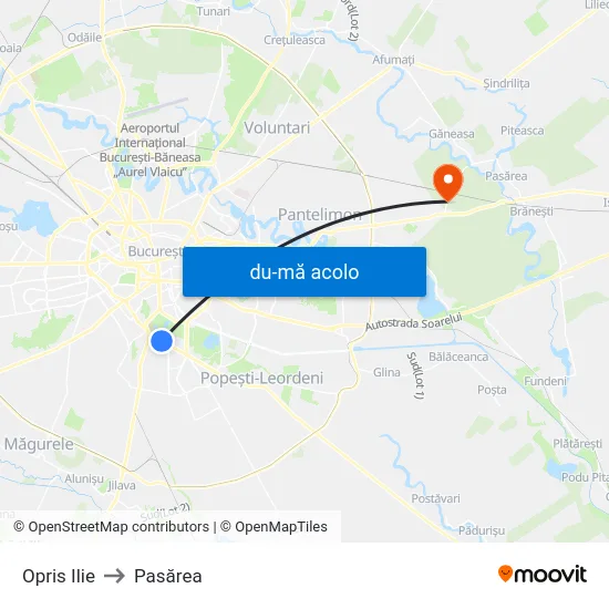 Harta de Opris Ilie către Pasărea