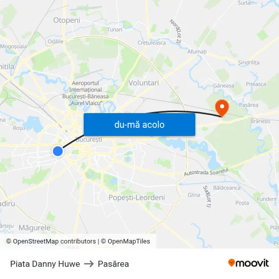 Harta de Piata Danny Huwe către Pasărea