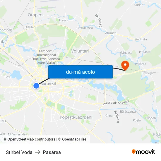 Harta de Stirbei Voda către Pasărea