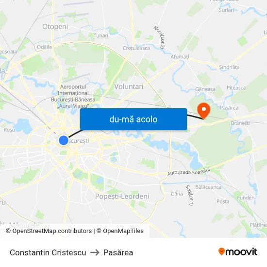 Harta de Constantin Cristescu către Pasărea