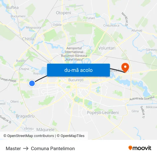 Harta de Master către Comuna Pantelimon