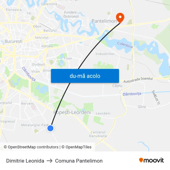 Harta de Dimitrie Leonida către Comuna Pantelimon