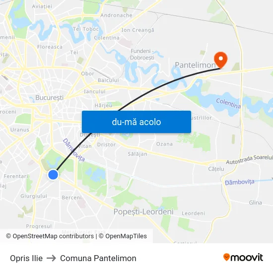 Harta de Opris Ilie către Comuna Pantelimon