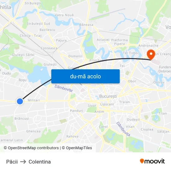 Harta de Păcii către Colentina