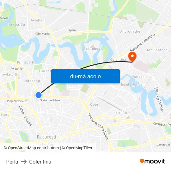 Harta de Perla către Colentina