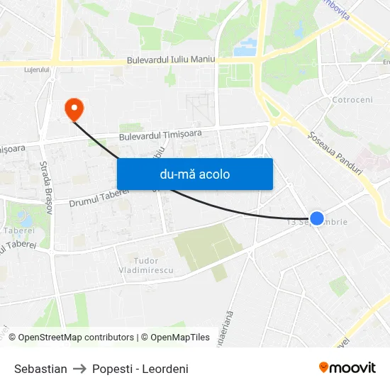 Harta de Sebastian către Popesti - Leordeni