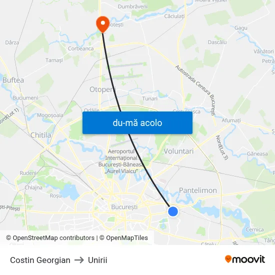 Harta de Costin Georgian către Unirii