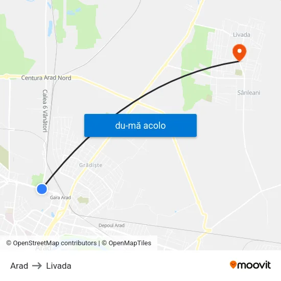 Harta de Arad către Livada