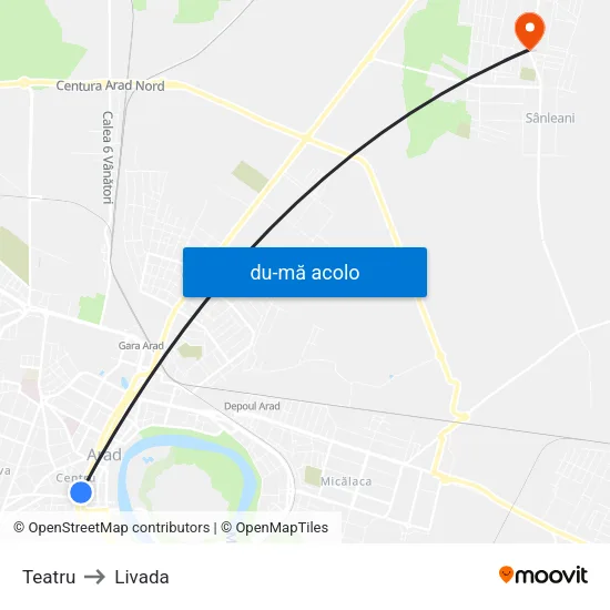 Harta de Teatru către Livada