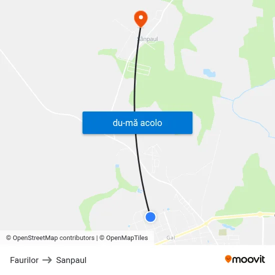 Harta de Faurilor către Sanpaul