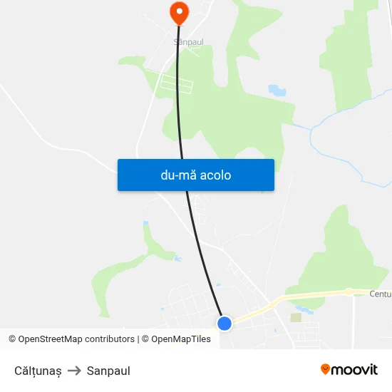 Harta de Călțunaș către Sanpaul
