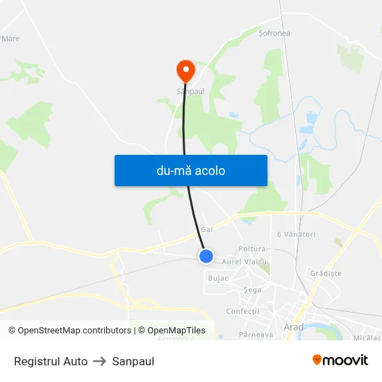 Harta de Registrul Auto către Sanpaul