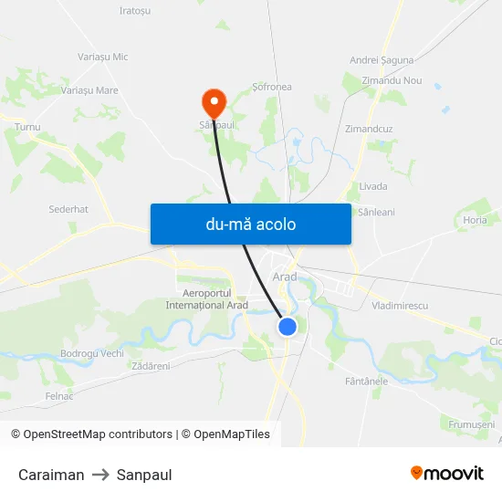 Harta de Caraiman către Sanpaul