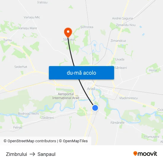 Harta de Zimbrului către Sanpaul