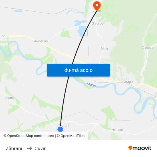 Harta de Zăbrani I către Cuvin