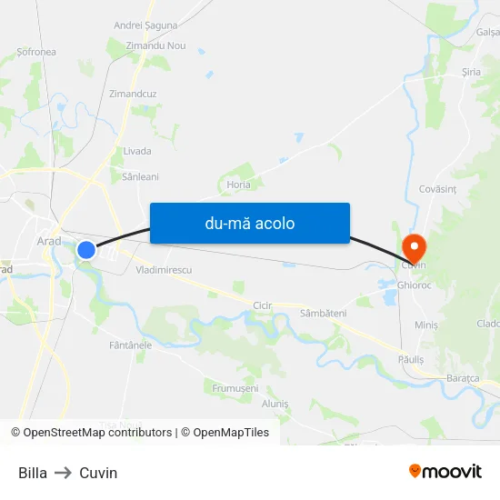 Harta de Billa către Cuvin